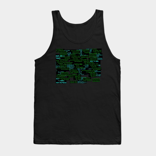 GreenAndBlueCodev1.1 Tank Top by findingNull